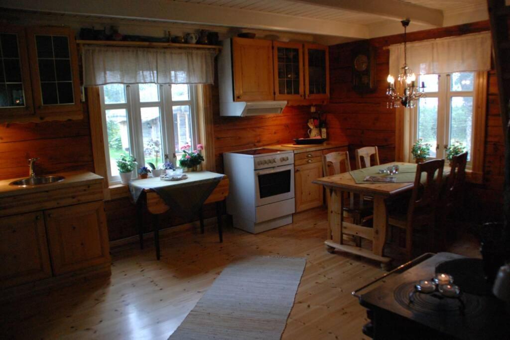 100 Years Old Norwegian Log House In Tromso Villa Luaran gambar