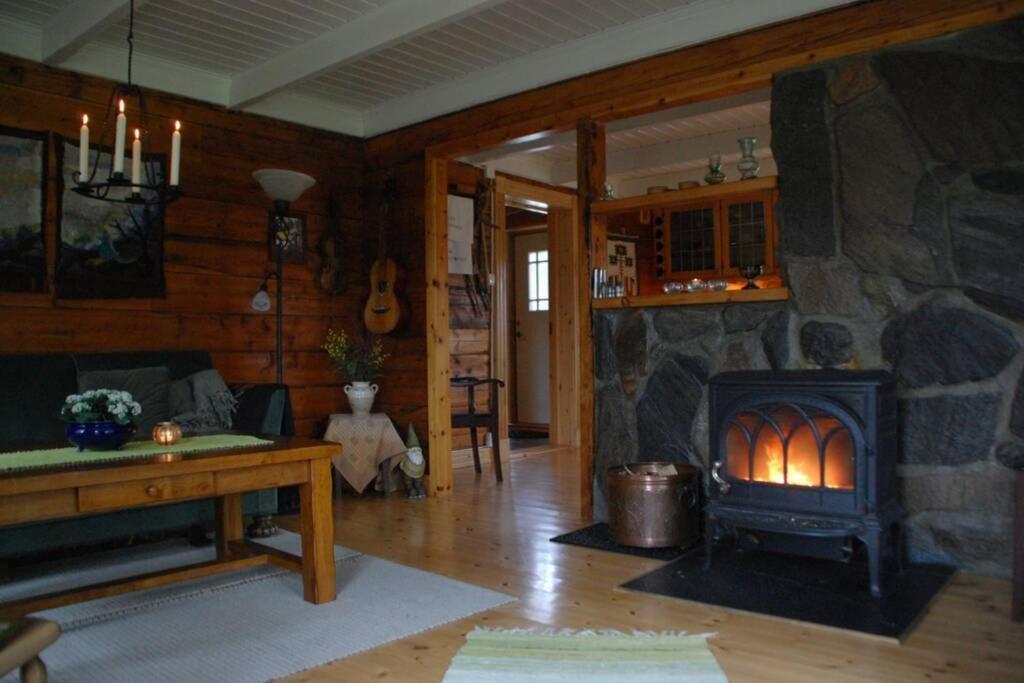 100 Years Old Norwegian Log House In Tromso Villa Luaran gambar