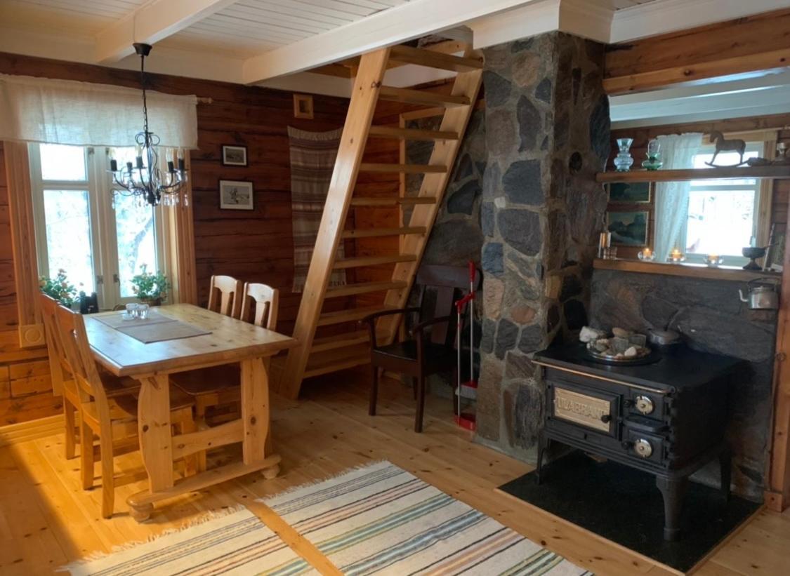 100 Years Old Norwegian Log House In Tromso Villa Luaran gambar