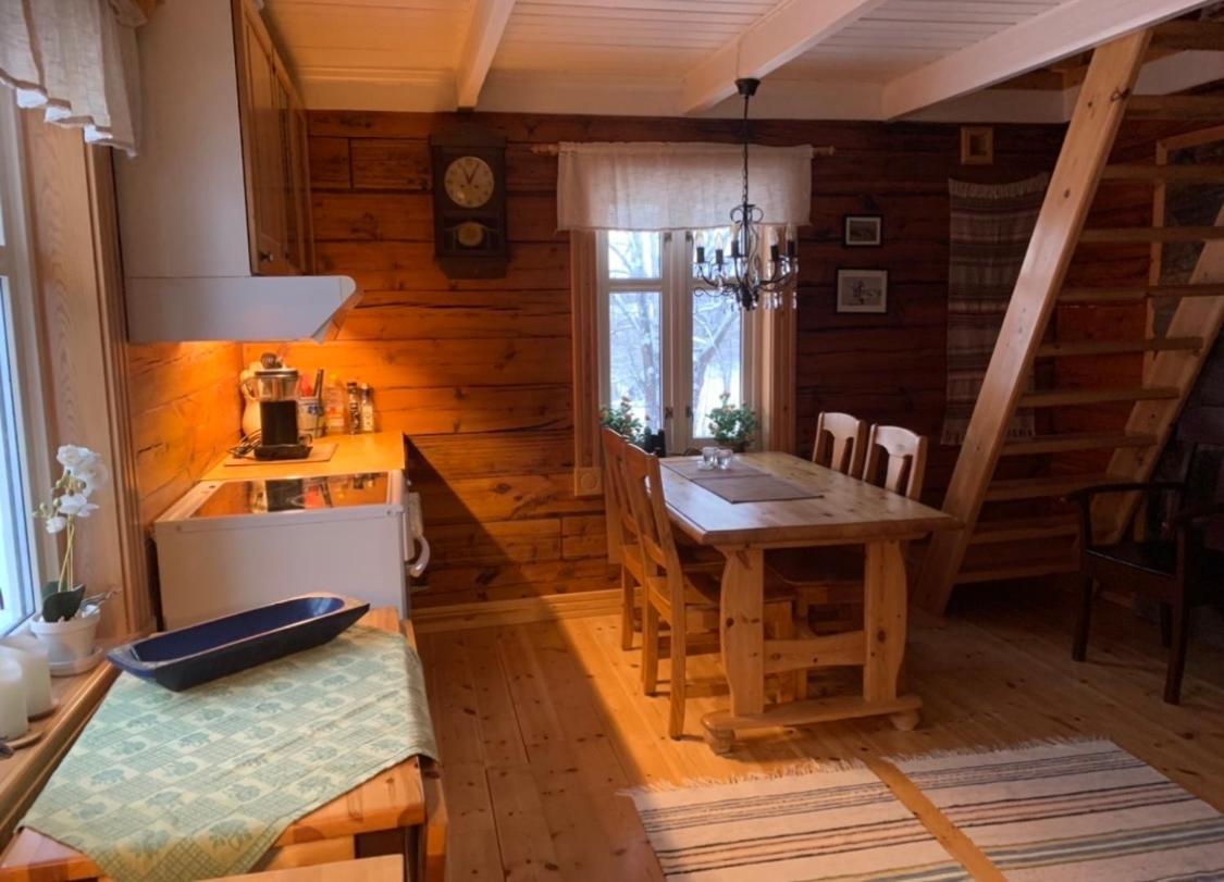100 Years Old Norwegian Log House In Tromso Villa Luaran gambar